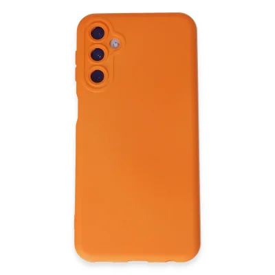 BUĞZ Samsung Galaxy M34 5g Kılıf Nano İçi Kadife Silikon - Turuncu