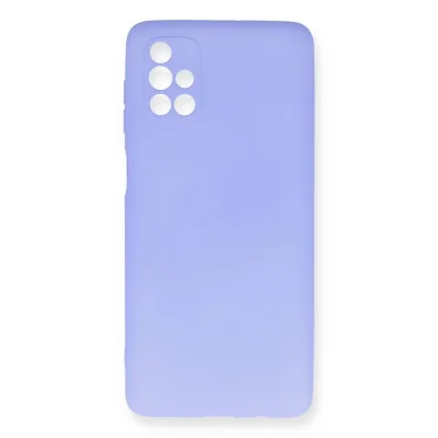 BUĞZ Samsung Galaxy M51 Kılıf First Silikon - Lila