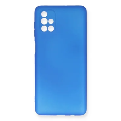 BUĞZ Samsung Galaxy M51 Kılıf First Silikon - Mavi