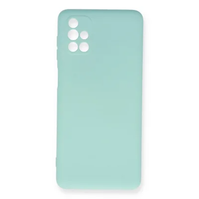 BUĞZ Samsung Galaxy M51 Kılıf Nano İçi Kadife Silikon - Turkuaz
