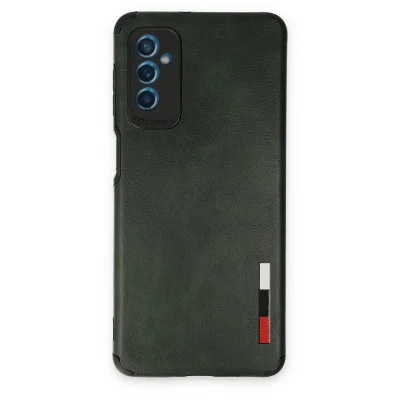 BUĞZ Samsung Galaxy M52 5g Kılıf Loop Deri Silikon - Yeşil
