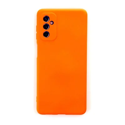 BUĞZ Samsung Galaxy M52 5g Kılıf Nano İçi Kadife Silikon - Turuncu