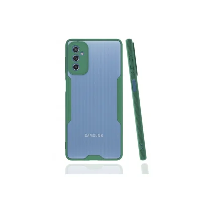 BUĞZ Samsung Galaxy M52 5g Kılıf Platin Silikon - Yeşil