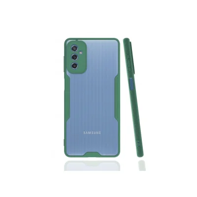 BUĞZ Samsung Galaxy M52 5g Kılıf Platin Silikon - Yeşil