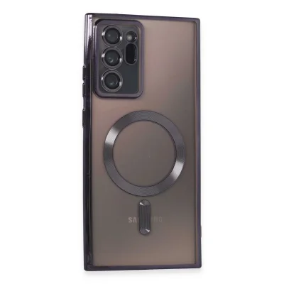 BUĞZ Samsung Galaxy Note 20 Ultra Kılıf Kross Magneticsafe Kapak - Mor