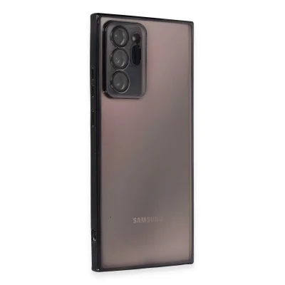 BUĞZ Samsung Galaxy Note 20 Ultra Kılıf Razer Lensli Silikon - Siyah