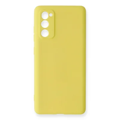 BUĞZ Samsung Galaxy S20 Fe Kılıf Nano İçi Kadife Silikon - Sarı