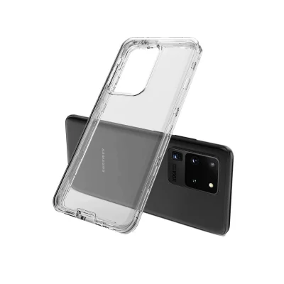 BUĞZ Samsung Galaxy S20 Kılıf Lüx Şeffaf Silikon