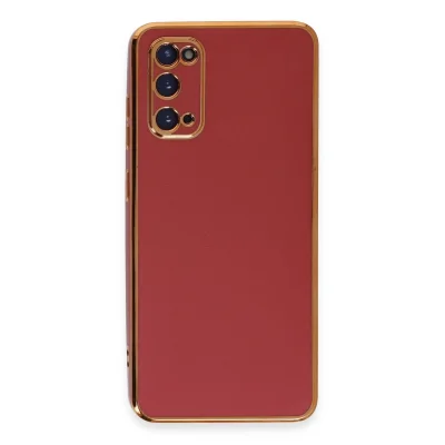 BUĞZ Samsung Galaxy S20 Kılıf Volet Silikon - Kırmızı