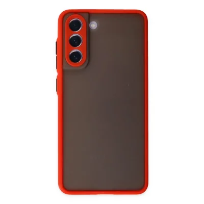 BUĞZ Samsung Galaxy S21 Fe Kılıf Montreal Silikon Kapak - Kırmızı