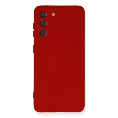 BUĞZ Samsung Galaxy S21 Kılıf Nano İçi Kadife Silikon - Kırmızı