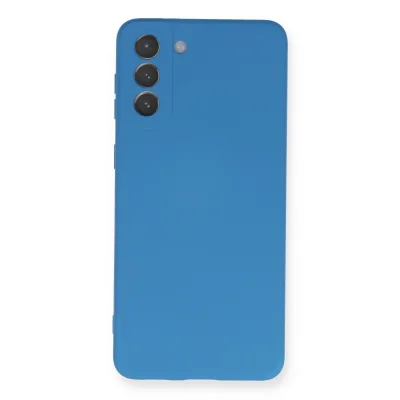 BUĞZ Samsung Galaxy S21 Plus Kılıf Nano İçi Kadife Silikon - Mavi
