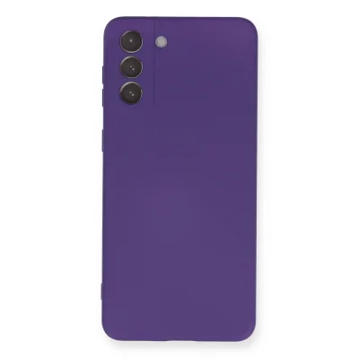 BUĞZ Samsung Galaxy S21 Plus Kılıf Nano İçi Kadife Silikon - Mor