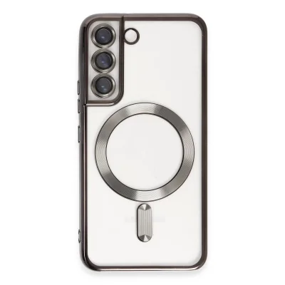 BUĞZ Samsung Galaxy S22 Kılıf Kross Magneticsafe Kapak - Siyah