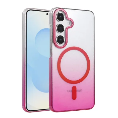 BUĞZ Samsung Galaxy S23 Fe Glossy Magsafe Kapak - Pembe