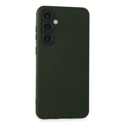 BUĞZ Samsung Galaxy S23 Fe Kılıf Nano İçi Kadife Silikon - Koyu Yeşil