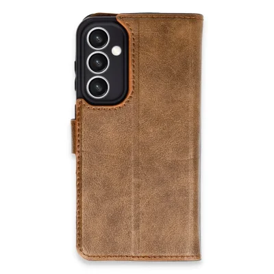 BUĞZ Samsung Galaxy S23 Fe Kılıf Trend S Plus Kapaklı Kılıf - Taba