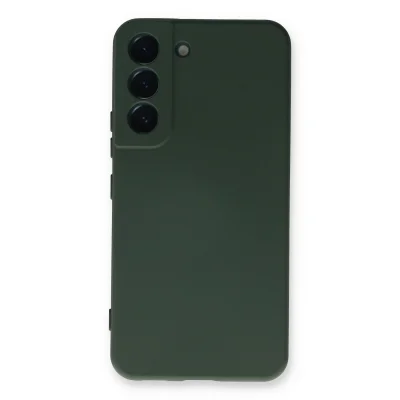 BUĞZ Samsung Galaxy S23 Kılıf Nano İçi Kadife Silikon - Koyu Yeşil