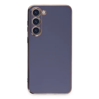 BUĞZ Samsung Galaxy S23 Kılıf Volet Silikon - Mavi