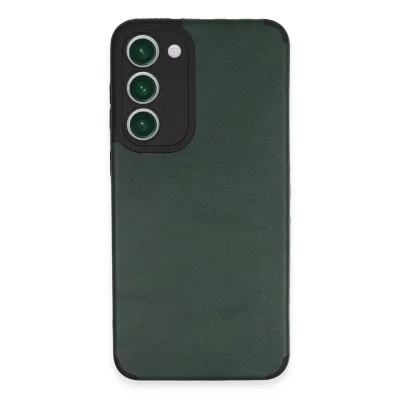 BUĞZ Samsung Galaxy S23 Plus Kılıf Loop Deri Silikon - Yeşil