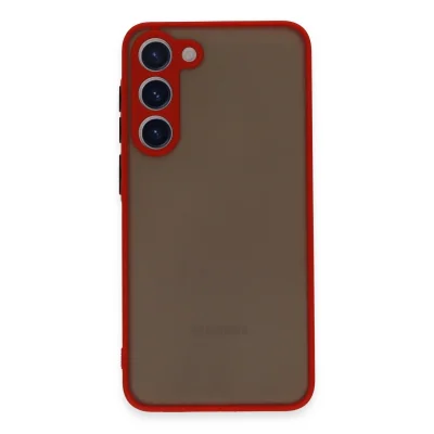 BUĞZ Samsung Galaxy S23 Plus Kılıf Montreal Silikon Kapak - Kırmızı