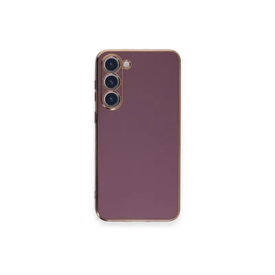 BUĞZ Samsung Galaxy S23 Plus Kılıf Volet Silikon - Mor