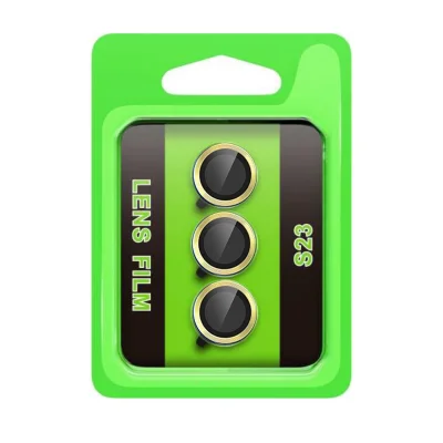 BUĞZ Samsung Galaxy S23 Raze Metal Kamera Lens - Sarı