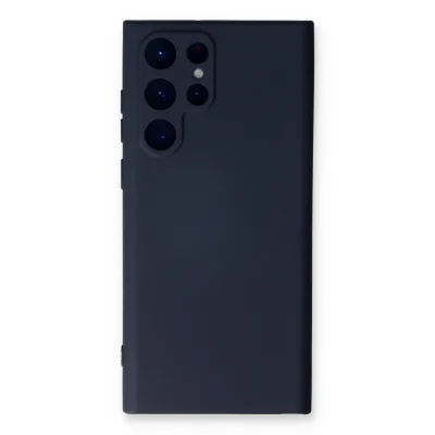 BUĞZ Samsung Galaxy S23 Ultra Kılıf Nano İçi Kadife Silikon - Lacivert