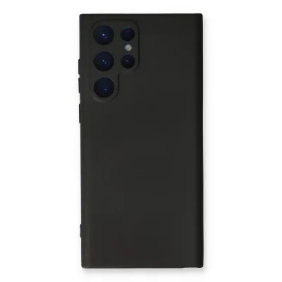 BUĞZ Samsung Galaxy S23 Ultra Kılıf Nano İçi Kadife Silikon - Siyah