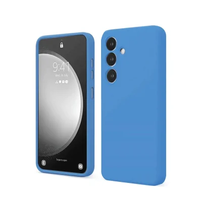 BUĞZ Samsung Galaxy S24 Fe Kılıf First Silikon - Mavi