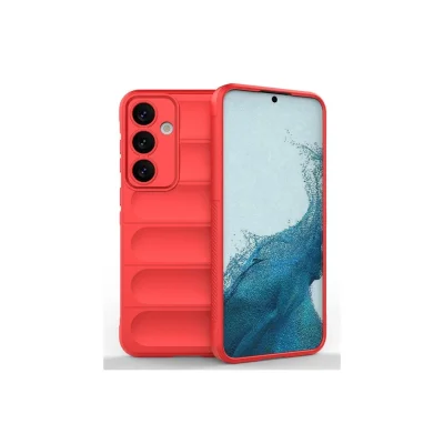 BUĞZ Samsung Galaxy S24 Fe Kılıf Optimum Silikon - Kırmızı