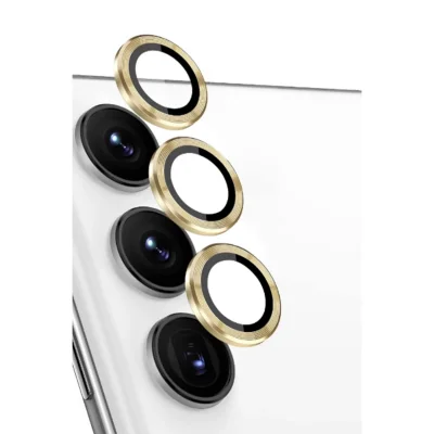BUĞZ Samsung Galaxy S24 Fe Raze Metal Kamera Lens - Sarı