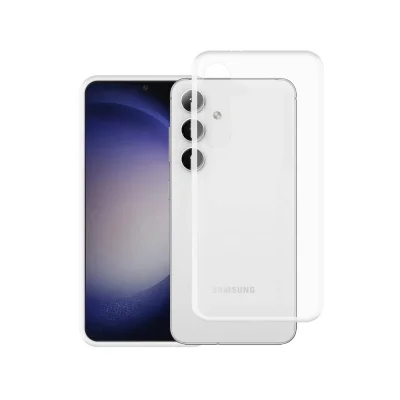 BUĞZ Samsung Galaxy S24 Kılıf Lüx Şeffaf Silikon