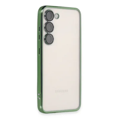 BUĞZ Samsung Galaxy S24 Kılıf Razer Lensli Silikon - Yeşil