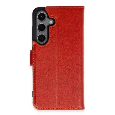 BUĞZ Samsung Galaxy S24 Kılıf Trend S Plus Kapaklı Kılıf - Kırmızı