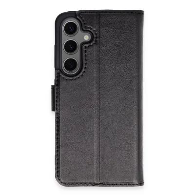 BUĞZ Samsung Galaxy S24 Kılıf Trend S Plus Kapaklı Kılıf - Siyah