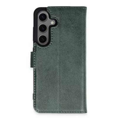 BUĞZ Samsung Galaxy S24 Kılıf Trend S Plus Kapaklı Kılıf - Yeşil