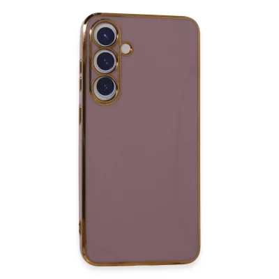 BUĞZ Samsung Galaxy S24 Kılıf Volet Silikon - Mor