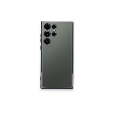 BUĞZ Samsung Galaxy S24 Ultra Kılıf Razer Lensli Silikon - Siyah