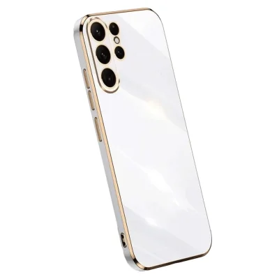 BUĞZ Samsung Galaxy S24 Ultra Kılıf Volet Silikon - Beyaz