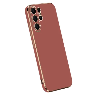 BUĞZ Samsung Galaxy S24 Ultra Kılıf Volet Silikon - Kırmızı