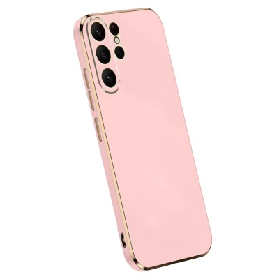 BUĞZ Samsung Galaxy S24 Ultra Kılıf Volet Silikon - Pembe