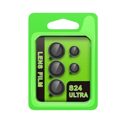 BUĞZ Samsung Galaxy S24 Ultra Raze Metal Kamera Lens - Siyah