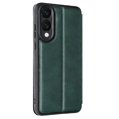 BUĞZ Samsung Galaxy S25 Edge Flip Cover - Koyu Yeşil