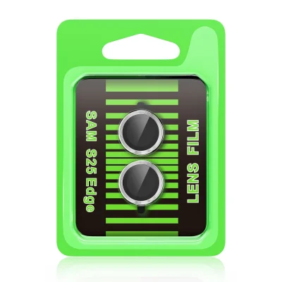 BUĞZ Samsung Galaxy S25 Edge Raze Metal Kamera Lens - Gümüş