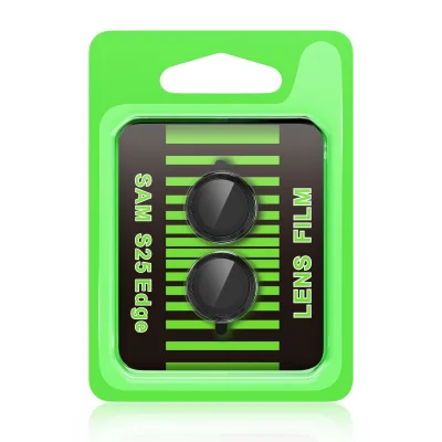 BUĞZ Samsung Galaxy S25 Edge Raze Metal Kamera Lens - Siyah