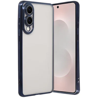 BUĞZ Samsung Galaxy S25 Edge Razer Lensli Silikon - Lacivert