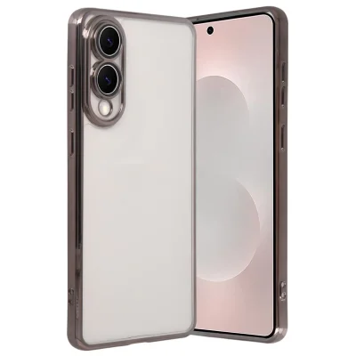 BUĞZ Samsung Galaxy S25 Edge Razer Lensli Silikon - Titan Gri