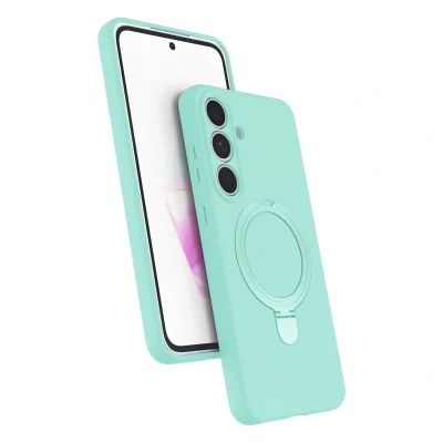 BUĞZ Samsung Galaxy S25 Fe Regal Magsafe Standlı Kapak - Su Yeşili
