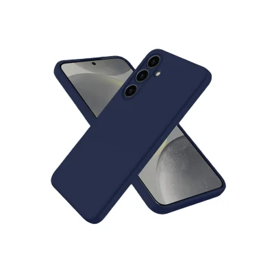 BUĞZ Samsung Galaxy S25 Kılıf Nano İçi Kadife Silikon - Lacivert